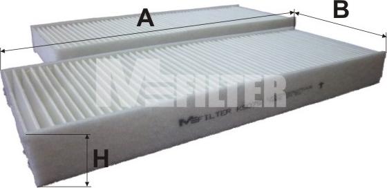 Mfilter K 9075-2 - Фільтр, повітря у внутрішній простір autozip.com.ua