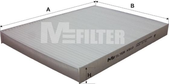 Mfilter K 910 - Фільтр, повітря у внутрішній простір autozip.com.ua