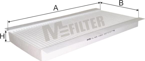Mfilter K 933 - Фільтр, повітря у внутрішній простір autozip.com.ua
