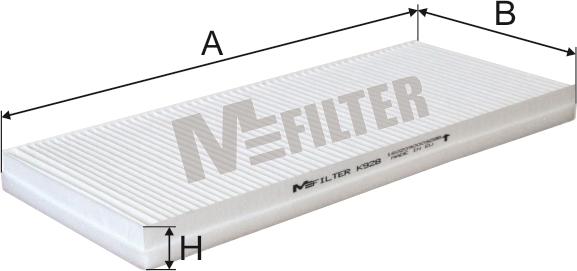 Mfilter K 928 - Фільтр, повітря у внутрішній простір autozip.com.ua