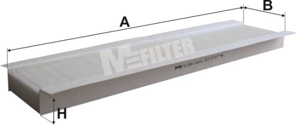 Mfilter K 972 - Фільтр, повітря у внутрішній простір autozip.com.ua