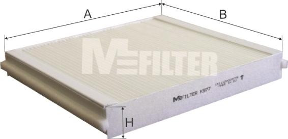 Mfilter K 977 - Фільтр, повітря у внутрішній простір autozip.com.ua