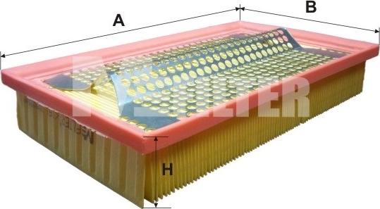 Mfilter K 161 - Повітряний фільтр autozip.com.ua