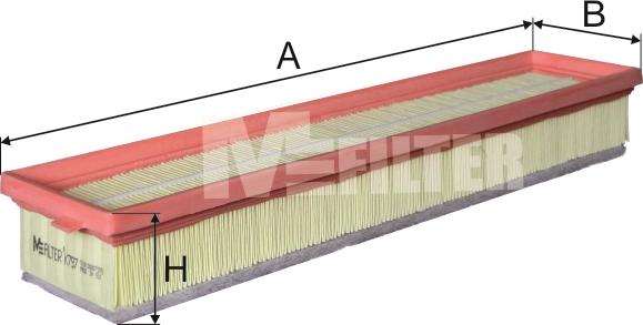 Mfilter K 797 - Повітряний фільтр autozip.com.ua