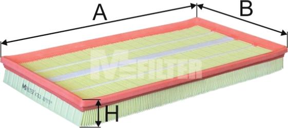 Mfilter K 763 - Повітряний фільтр autozip.com.ua
