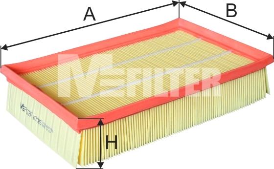 Mfilter K 7085 - Повітряний фільтр autozip.com.ua