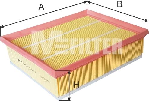 Mfilter K 7104 - Повітряний фільтр autozip.com.ua