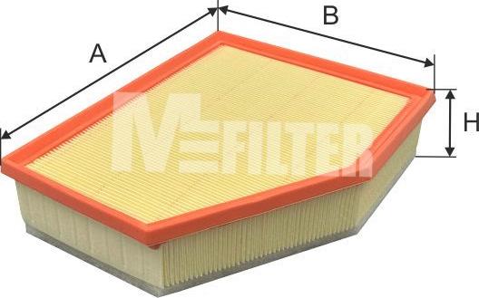 Mfilter K 7188 - Повітряний фільтр autozip.com.ua