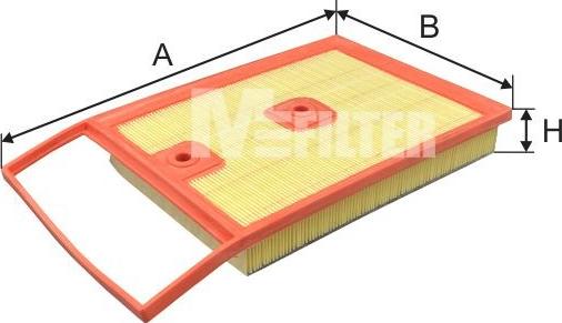 Mfilter K 7136 - Повітряний фільтр autozip.com.ua