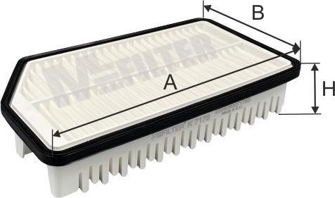 Mfilter K 7178 - Повітряний фільтр autozip.com.ua