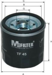 Mfilter TF 45 - Масляний фільтр autozip.com.ua