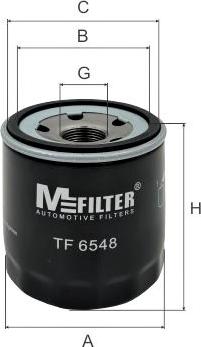 Mfilter TF 6548 - Масляний фільтр autozip.com.ua