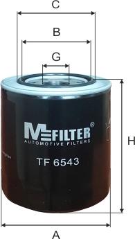 Mfilter TF 6543 - Масляний фільтр autozip.com.ua