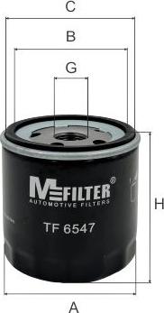 Mfilter TF 6547 - Масляний фільтр autozip.com.ua