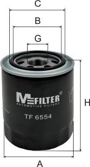 Mfilter TF 6554 - Масляний фільтр autozip.com.ua