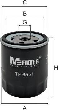 Mfilter TF 6551 - Масляний фільтр autozip.com.ua