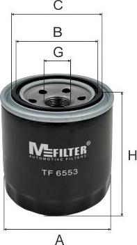 Mfilter TF 6553 - Масляний фільтр autozip.com.ua
