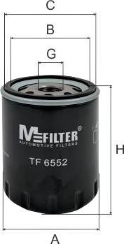 Mfilter TF 6552 - Масляний фільтр autozip.com.ua