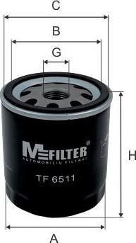 Mfilter TF 6511 - Масляний фільтр autozip.com.ua