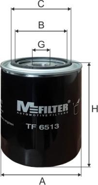 Mfilter TF 6513 - Масляний фільтр autozip.com.ua