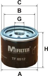 Mfilter TF 6512 - Масляний фільтр autozip.com.ua