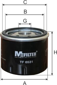 Mfilter TF 6531 - Масляний фільтр autozip.com.ua