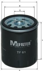 Mfilter TF 61 - Масляний фільтр autozip.com.ua