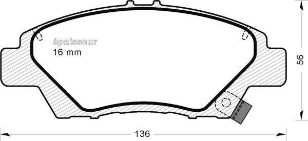 MGA 991 - Гальмівні колодки, дискові гальма autozip.com.ua