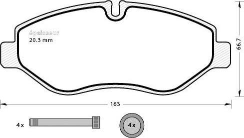 MGA 964 - Гальмівні колодки, дискові гальма autozip.com.ua