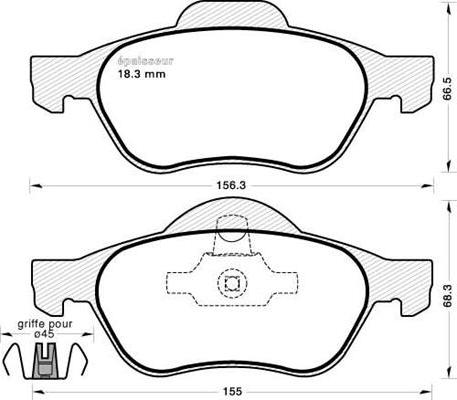 MGA 902 - Гальмівні колодки, дискові гальма autozip.com.ua