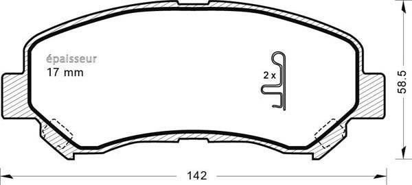 MGA 919 - Гальмівні колодки, дискові гальма autozip.com.ua