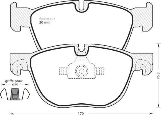 TRW Engine Component GDB1726 - Гальмівні колодки, дискові гальма autozip.com.ua