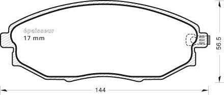 MGA 989 - Гальмівні колодки, дискові гальма autozip.com.ua