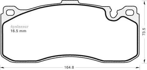 MGA 985 - Гальмівні колодки, дискові гальма autozip.com.ua