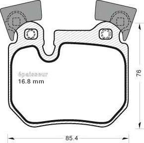 MGA 986 - Гальмівні колодки, дискові гальма autozip.com.ua