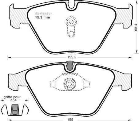 MGA 983 - Гальмівні колодки, дискові гальма autozip.com.ua