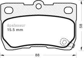 FTE 9005221 - Гальмівні колодки, дискові гальма autozip.com.ua