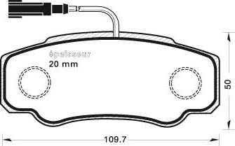 MGA 937 - Гальмівні колодки, дискові гальма autozip.com.ua