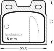 BOSCH 424408 - Гальмівні колодки, дискові гальма autozip.com.ua