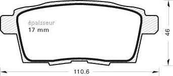 Jurid 572644J-D - Гальмівні колодки, дискові гальма autozip.com.ua