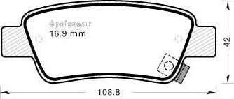 MGA 921 - Гальмівні колодки, дискові гальма autozip.com.ua