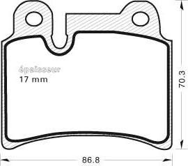 MGA 927 - Гальмівні колодки, дискові гальма autozip.com.ua