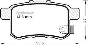 MGA 979 - Гальмівні колодки, дискові гальма autozip.com.ua