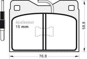 MGA 97 - Гальмівні колодки, дискові гальма autozip.com.ua