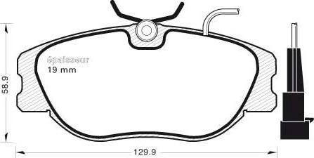 MGA 455 - Гальмівні колодки, дискові гальма autozip.com.ua