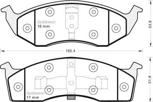 BENDIX 573072 - Гальмівні колодки, дискові гальма autozip.com.ua