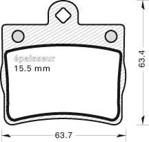 MGA 452 - Гальмівні колодки, дискові гальма autozip.com.ua