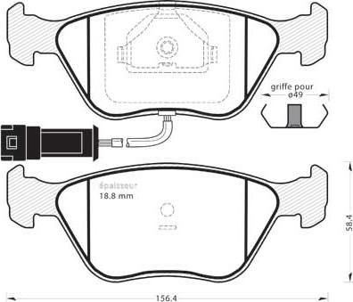 MGA 400 - Гальмівні колодки, дискові гальма autozip.com.ua