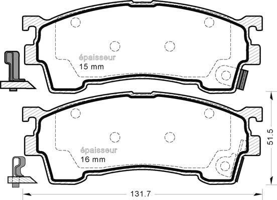 MGA 402 - Гальмівні колодки, дискові гальма autozip.com.ua