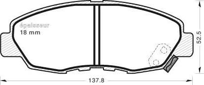 MGA 414 - Гальмівні колодки, дискові гальма autozip.com.ua